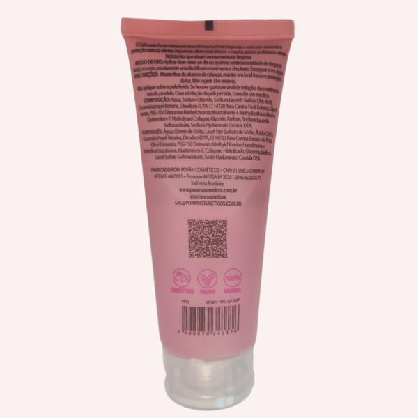 Sabonete Facial Hidratante Porán Rosa Mosqueta - Imagem 3