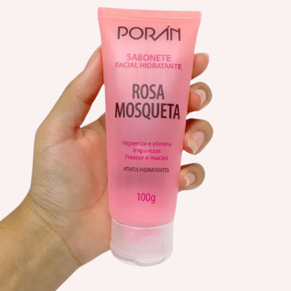 Sabonete Facial Hidratante Porán Rosa Mosqueta - Imagem 2