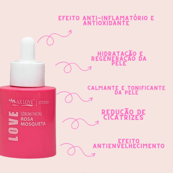 sérum facial rosa mosqueta max love