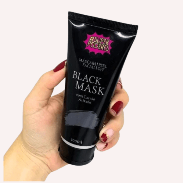máscara facial black mask com carvão ativado superpoderes