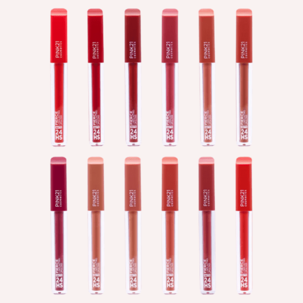 batom líquido matte 24 horas pink 21