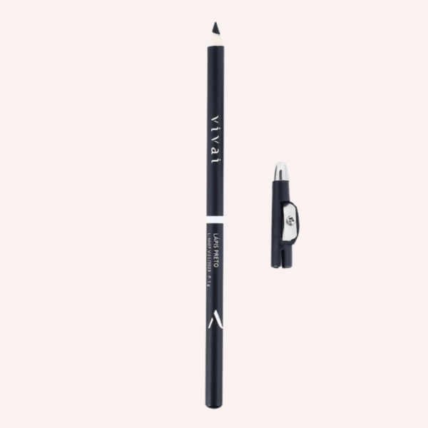 lápis preto para olhos com apontador vivai
