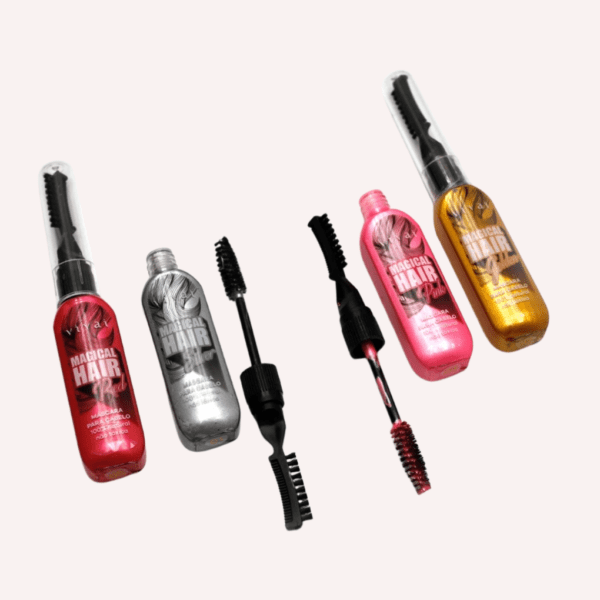 máscara para cabelo tinta temporária lavável magical hair vivai