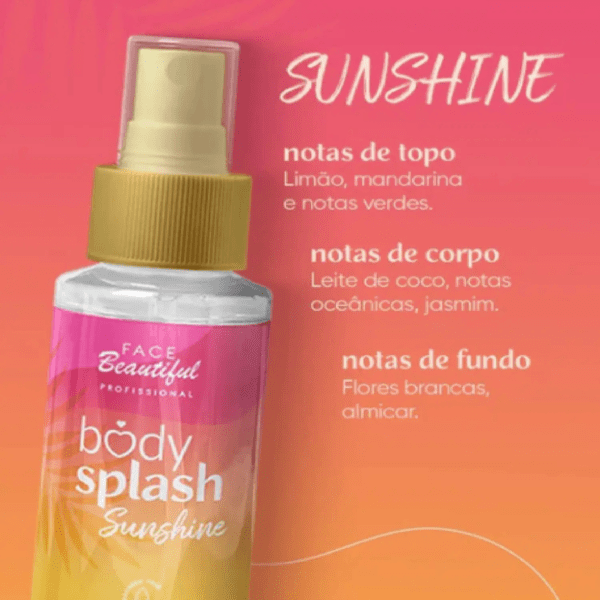 Body Splash Corporal Sunshine Face Beautiful - Imagem 2