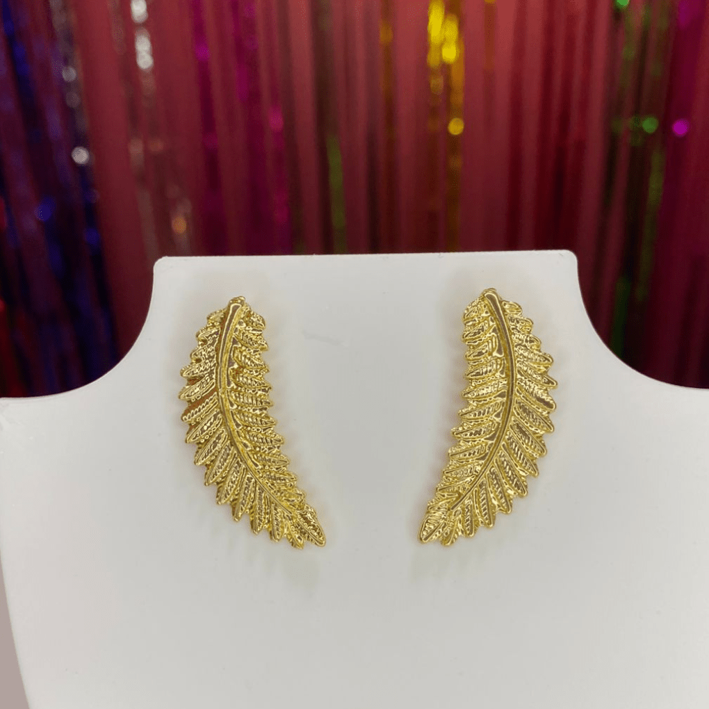 brinco pena dourado (cópia)