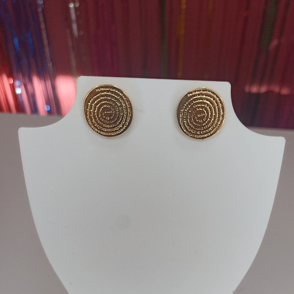 brinco pai nosso dourado