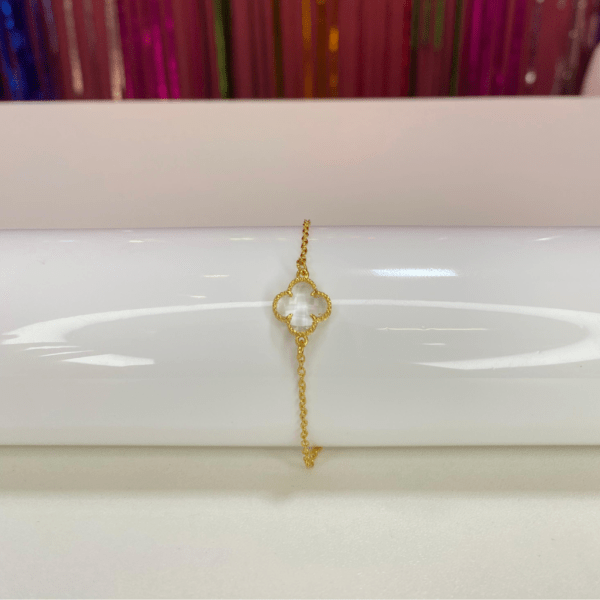 pulseira trevo (cristal)