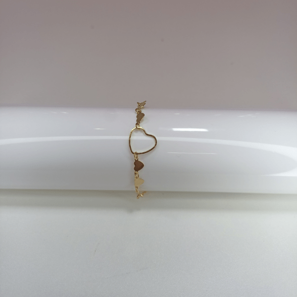 pulseira coração grandes e pequenos