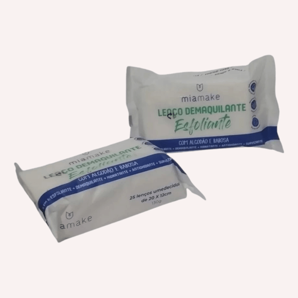lenço demaquilante esfoliante mia make