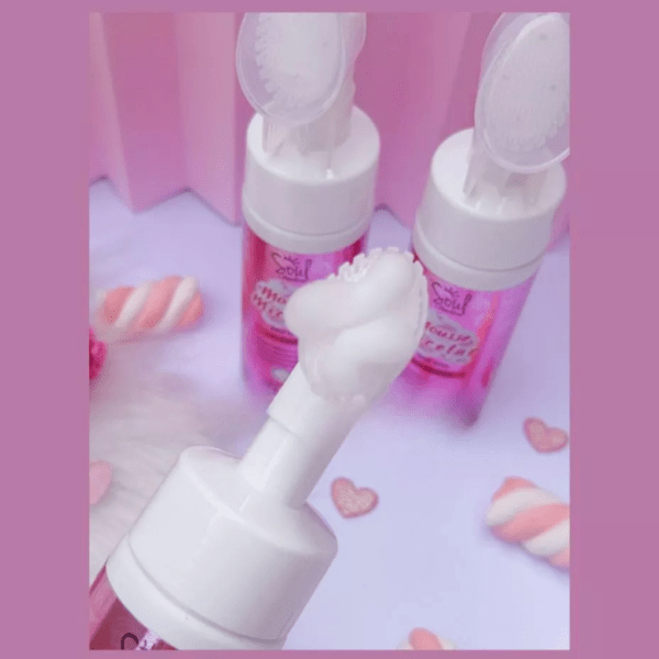mousse micelar rosa mosqueta soul cosméticos