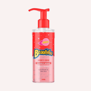 sabonete líquido beautyloo morango cheirinho de chiclete face beautiful