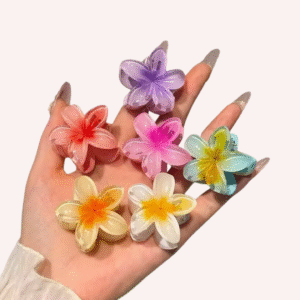 2 mini presilhas piranha cabelo com clip em formato de flor (taquinha)