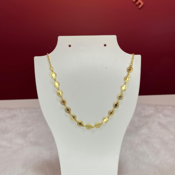 colar chocker trevo pontinhos dourado (cópia)