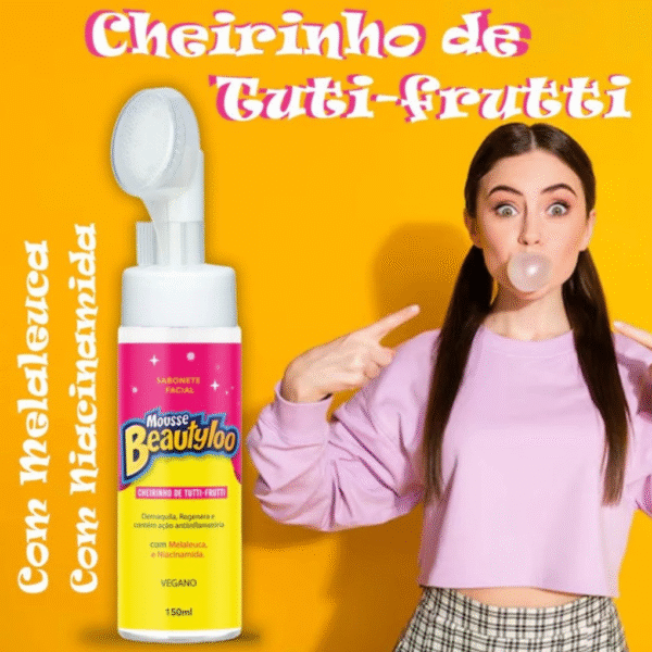 mousse micelar beautyloo tutti frutti face beautiful