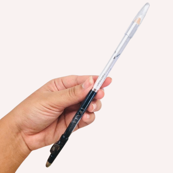 lápis preto e branco para olhos com apontador vivai