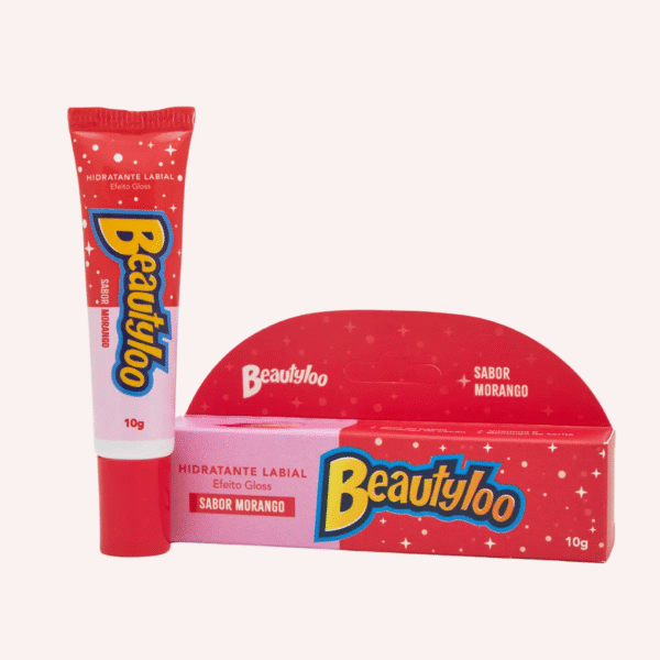 hidratante labial morango efeito gloss beautyloo face beauty