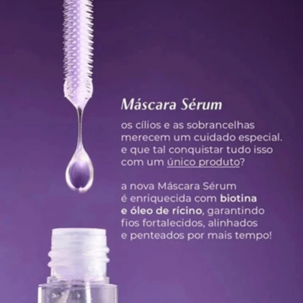 máscara de cílios e sobrancelhas sérum incolor amor e anjo
