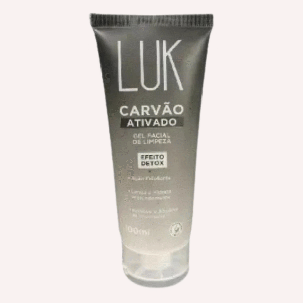 gel facial de limpeza carvão ativado luk