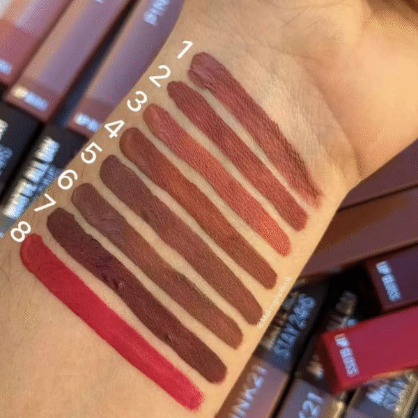 batom líquido matte all day pink 21