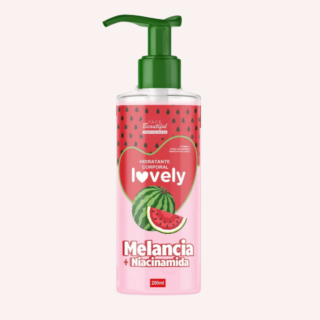 hidratante corporal lovely melancia com colágeno face beautiful