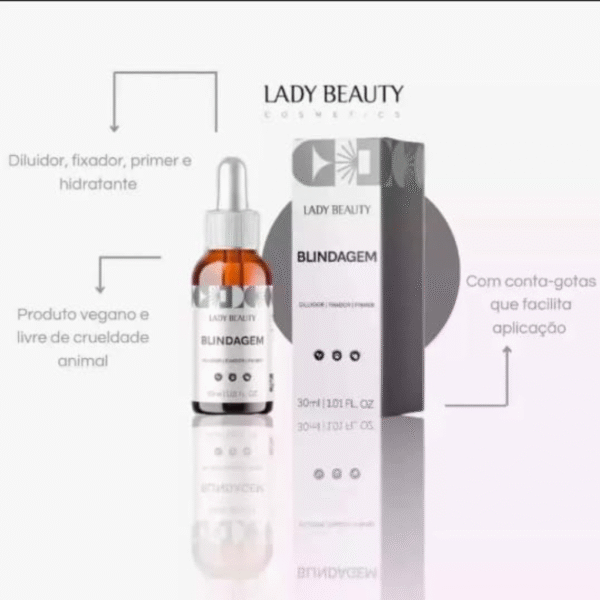 blindagem diluidor/fixador/primer lady beauty