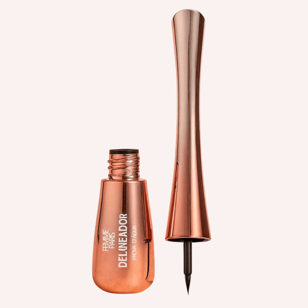 delineador líquido a prova d'água preto