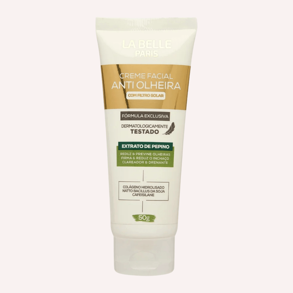 creme facial anti olheira com filtro solar la belle