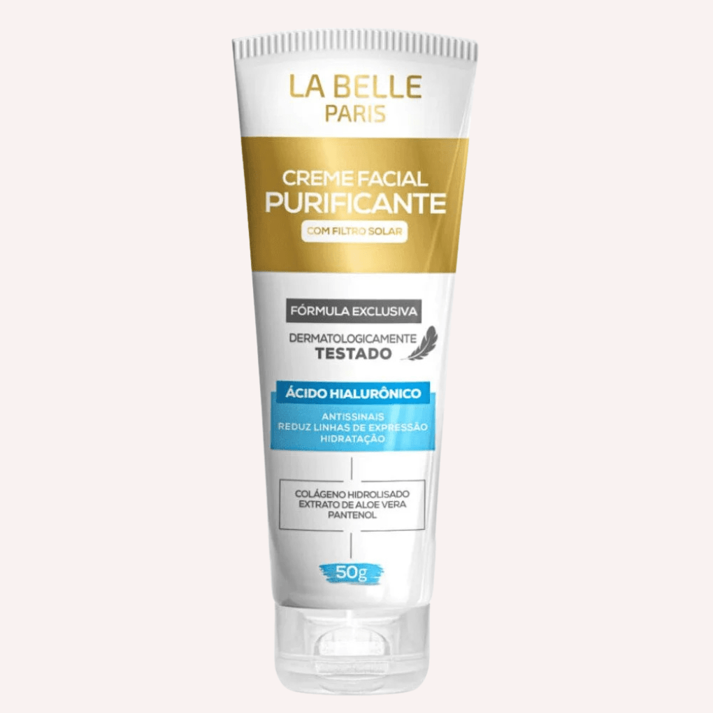 creme facial purificante com filtro solar la belle paris