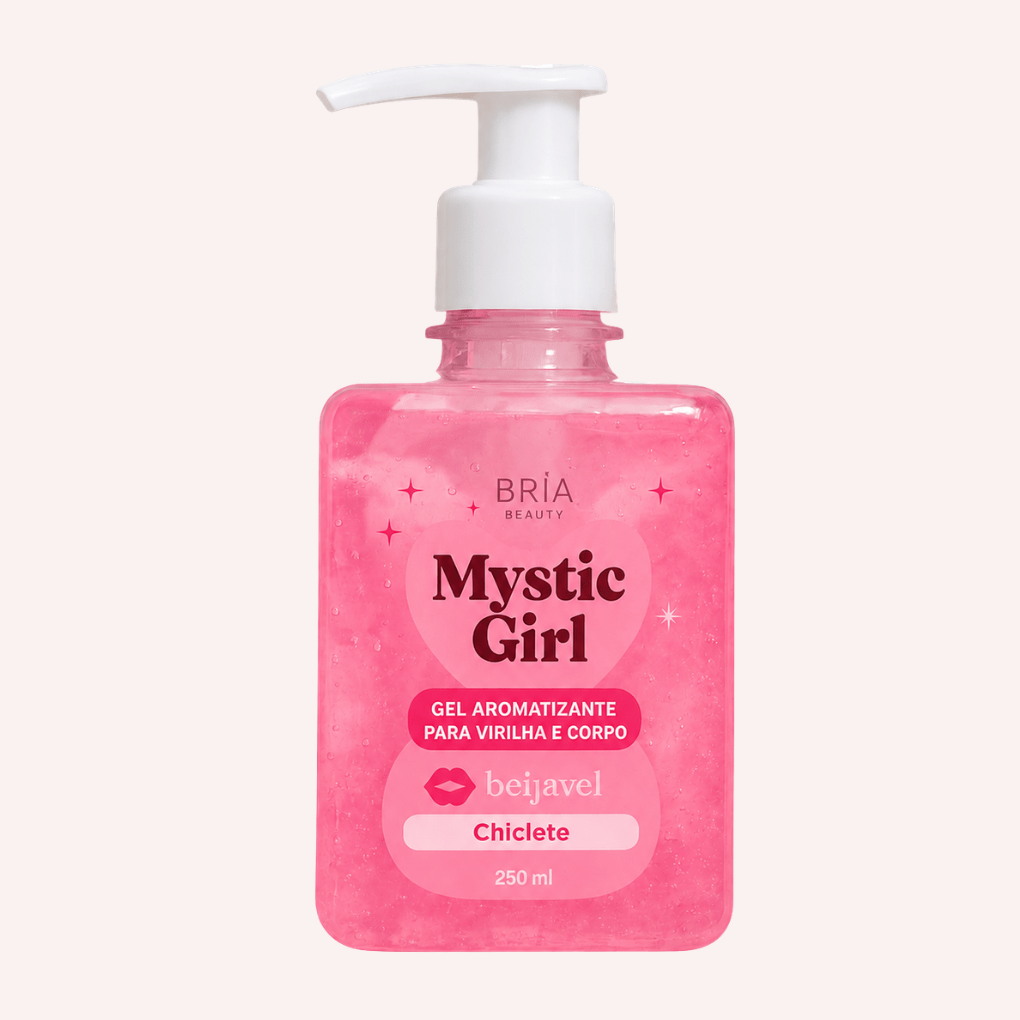 gel hidratante de chiclete para o corpo e virilha mystic girl briá beauty