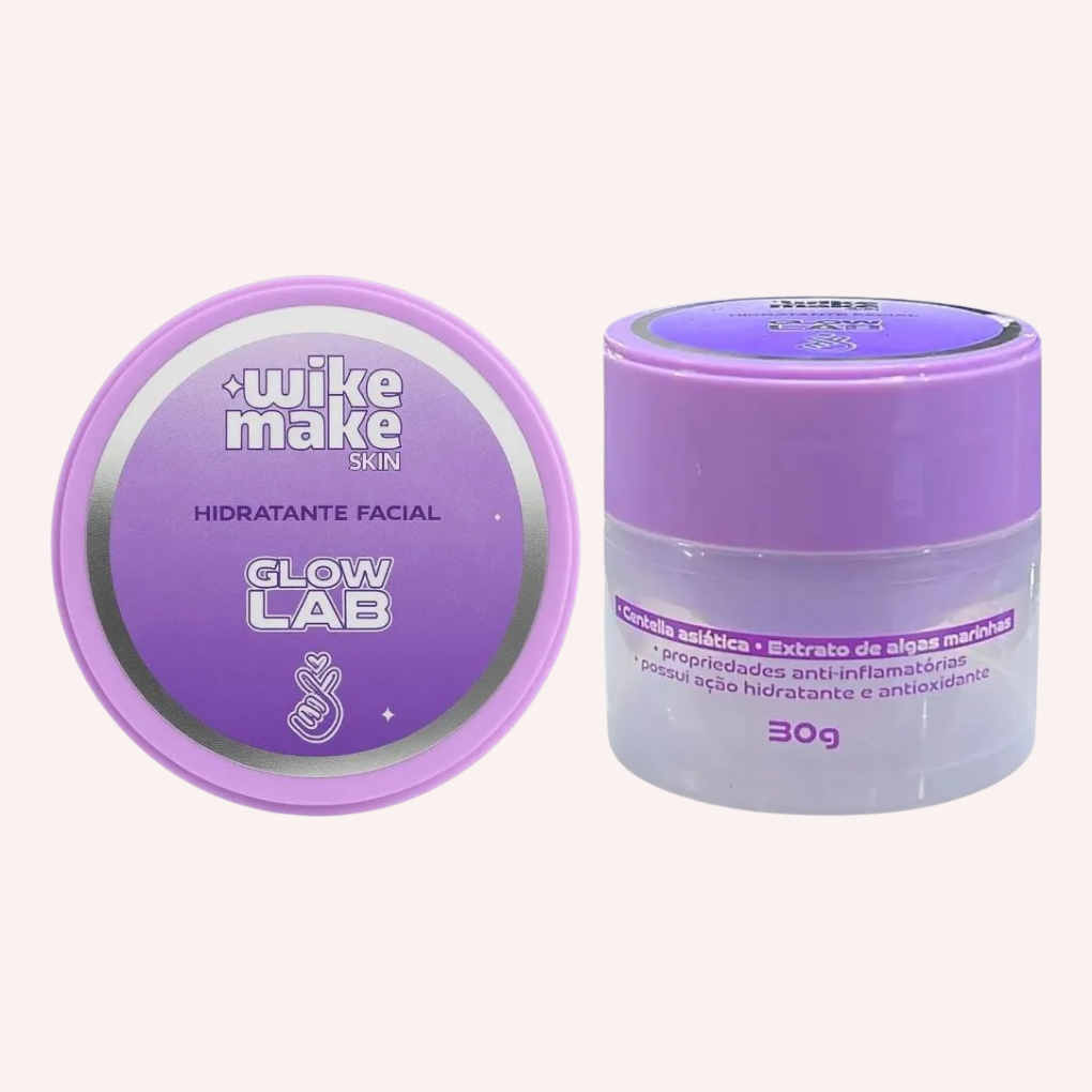 hidratante facial glow lab wike make